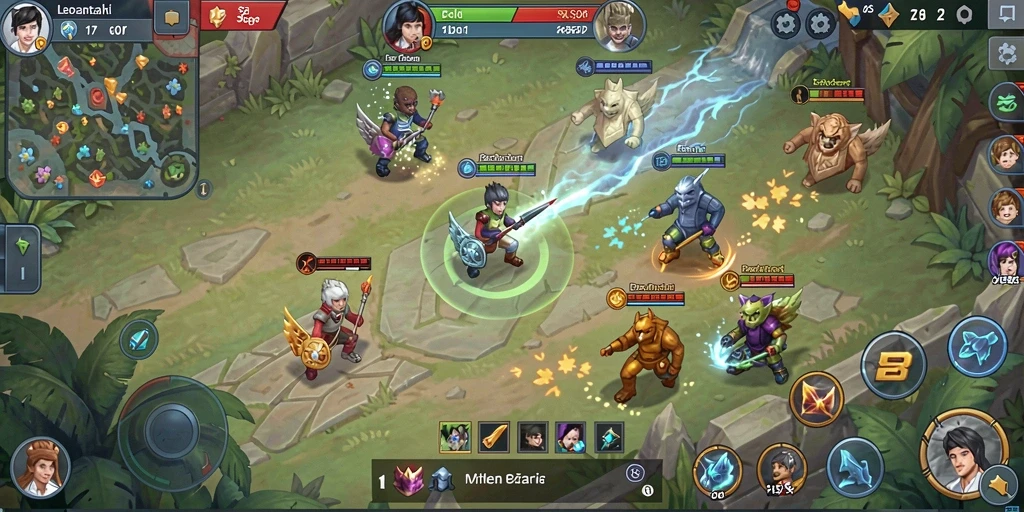 Screenshot dari level baru yang menantang.