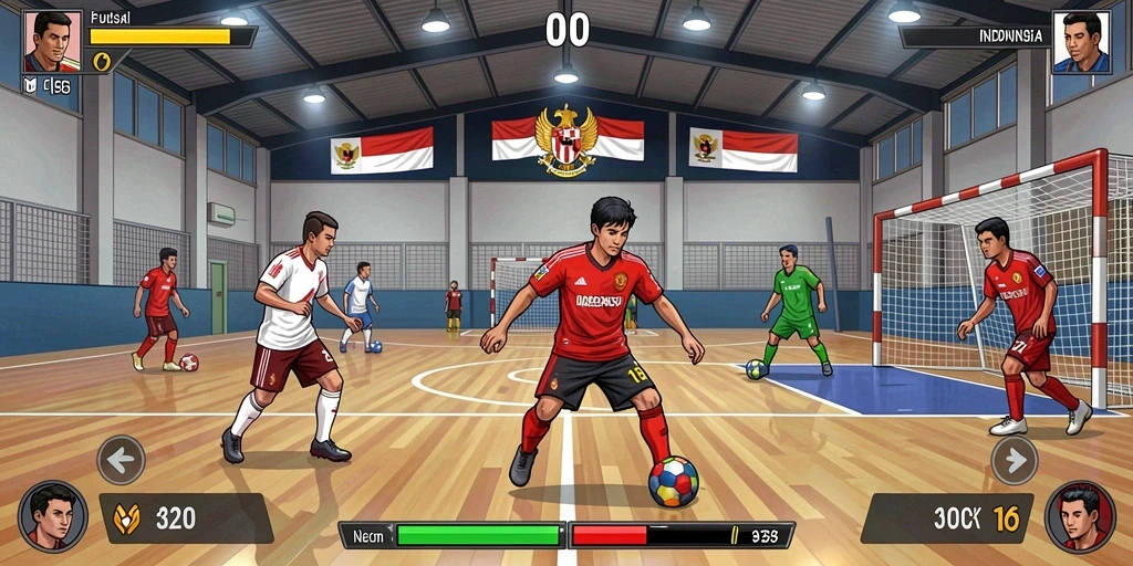 Screenshot menunjukkan fitur interaksi dengan pemain lain.