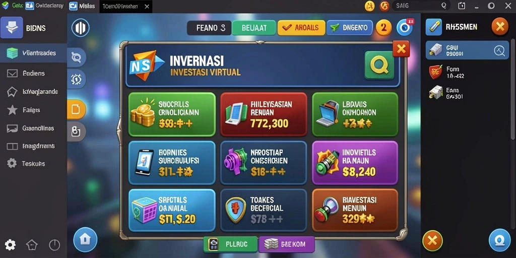 Menghadapi tantangan seru dengan teman-teman secara online.